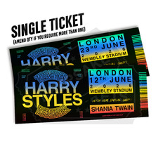 Harry Styles Mock Ticket
