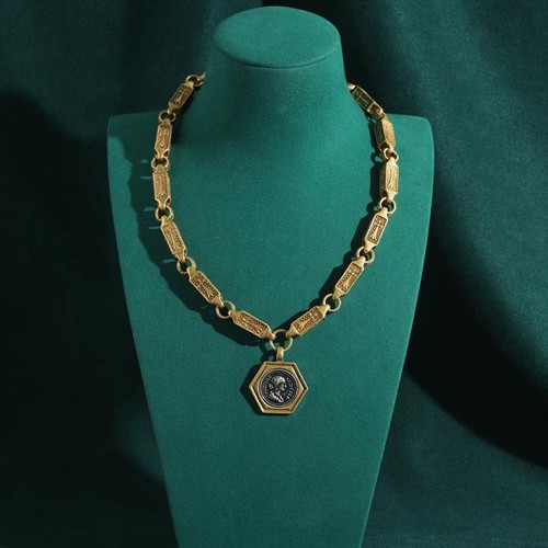 Vintage ancient coin pendant - ancient,