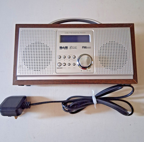 Wooden retro dab digital - dab, fm