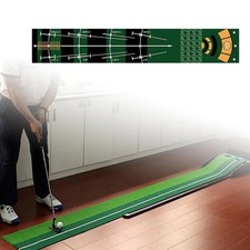Golf Putting Mat Set with Return Track Indoor & Outdoor