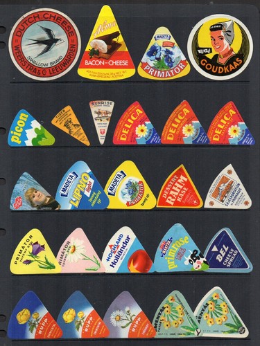 Cheese labels all - , different