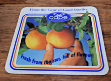Vintage Cape FRUIT Advertising Sign Double Sided Card Sign 42x42cm Rare