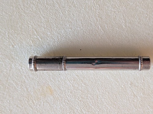 Antique silver needle case - needle,