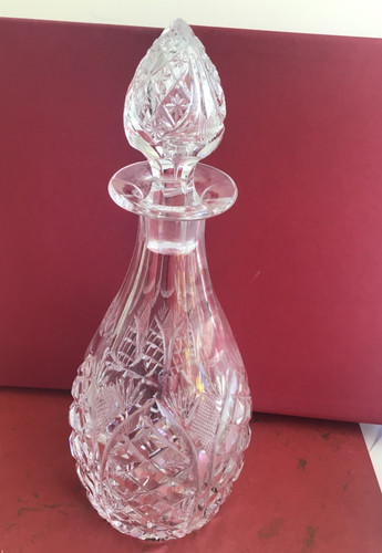 Vintage cut decanter inch - vintage,