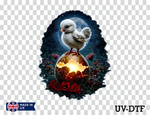 Easter egg with chick dtf - egg,