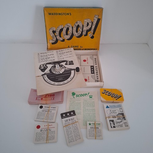 Vintage scoop board game 1955 - board,