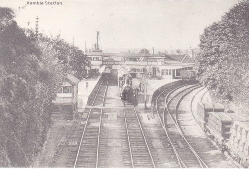Kemble station postcard - postcard,
