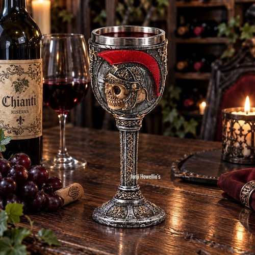Roman soldier skull goblet - roman,