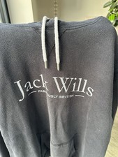 Jack Wills XL Black Hoodie Sweatshirt