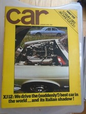 Car Aug 1972 De Tomaso Pantera, Jaguar XJ12