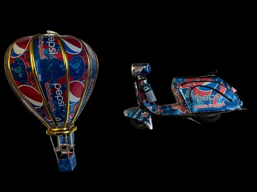 Recycled can pepsi models - pepsi,