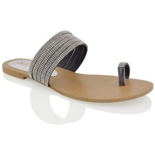 Womens Flat Sandals Toe Post