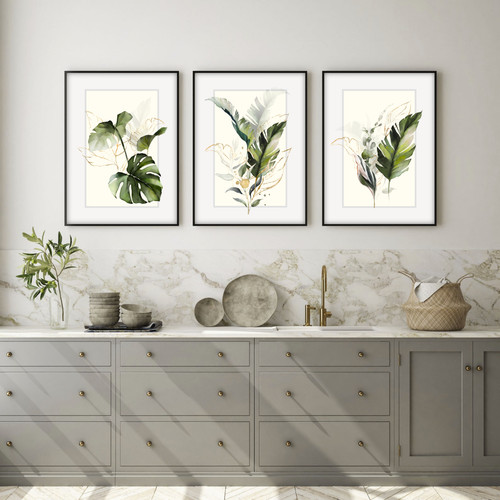 Botanical leaf prints set of - botanical,