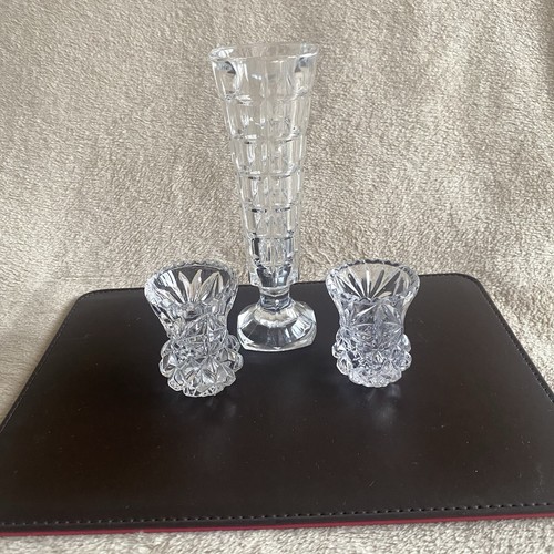 Small glass elegant vases - x3, vases-