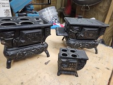 3 Mini Cast Iron Stoves. 2 Are