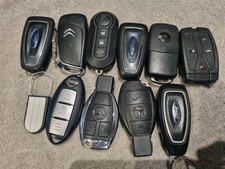 JOB LOT OF 10 USED CAR KEYS IN