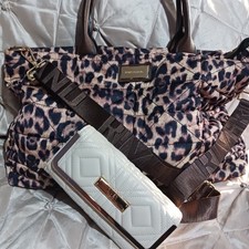 Lovely Pristine Overnight / Weekend Bag And Purse