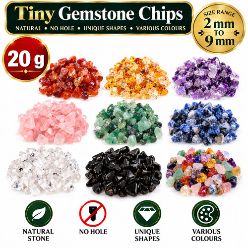 20g tiny natural gemstone - 20g,