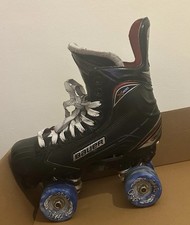 Bauer Vapor X400 Quad Skates UK 7.5 Sure Grip Rock Plates Angel Orb Wheels