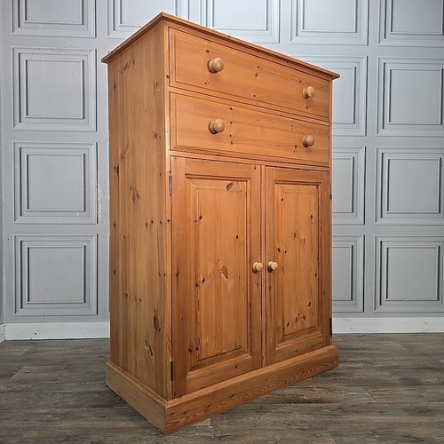 Vintage pine storage cabinet - storage,