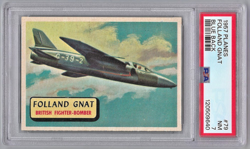 1957 topps planes folland - topps, #79