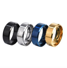 8mm Tungsten Ring for Men Wedding Band Matte Brushed Finish Comfort Fit  6 - 13