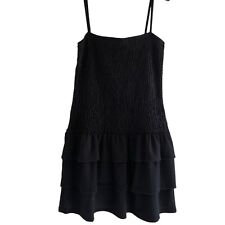 BLACK PRIMARK SHIRRED DRESS