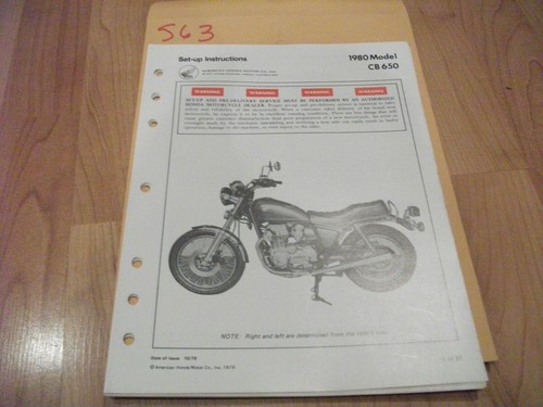 1980 honda cb650 dealer - honda,