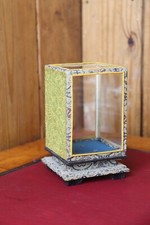 Vintage Miniature Collectors Cabinet,Antiques Old Curious Feature Display Case