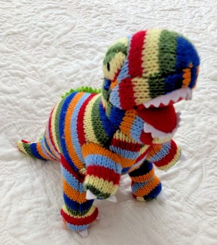 Small stripey knitted - small, 6''