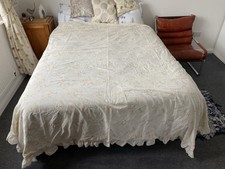 Vintage St Michael,1980's, Pastel Floral Ruffle Frill Edge, King Duvet Cover