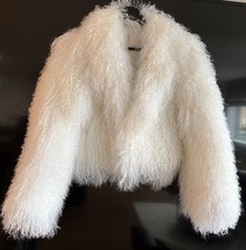 Mongolian  Real lamb fur coat
