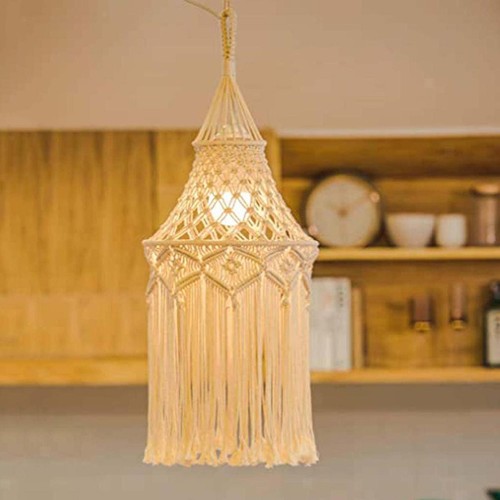 Chic lampshade macrame - lampshade,
