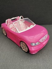 Rare Vintage 2013 Barbie Convertible 2 Seat Pink Glitter Car