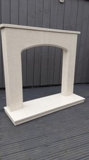 Fire surround and hearth - surround, used