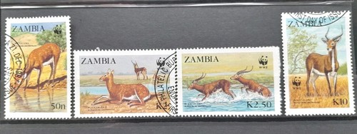 Zambia 1987 black lechwe used - 1987,