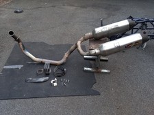 KTM 690 R LC4 AKRAPOVIC TiTanium/Carbon system Hex cans 2007-2011  prestige 