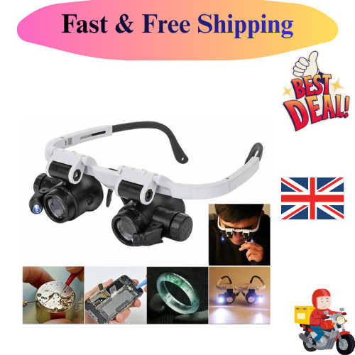 Led headband magnifier - magnifier, glasses
