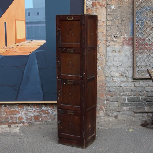 Vintage wooden school - vintage, locker