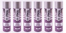 6x PMA SILVER Wheel Paint 500ml Spray Paint High Coverage