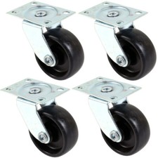 4 x Nylon Swivel Castor Wheels