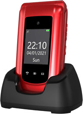 Uleway Big Button Mobile Phone for Elderly, Pay as You Go Flip Cell Phone, Unloc