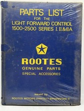 ROOTES Parts List 1500 2500