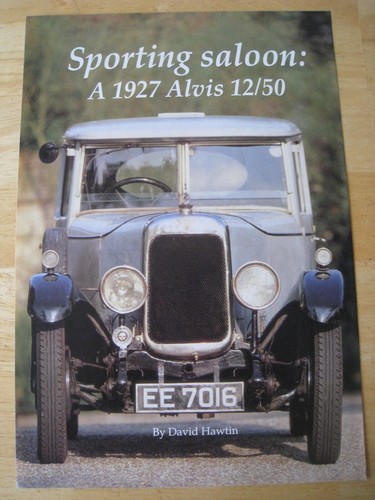 Sporting saloon 1927 alvis - sporting,