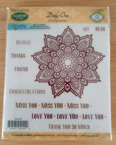 Justrite cling doily one - cling, one'