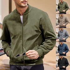 Mens Casual Suede Jacket with