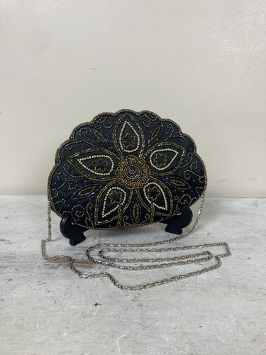 Vintage beaded handbag - beaded,