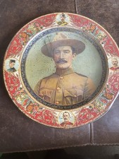 BADEN POWELL BOER WAR TIN PLATE SOUVENIR BOY SCOUT BP