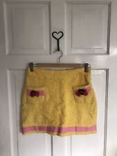 Rare Meadham Kirchhoff Runaway Mini Skirt Towel Yellow (UK 10) Made in England