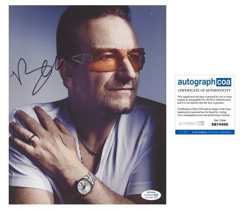 Bono frontman autograph - bono,